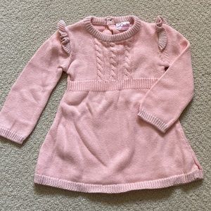 Baby girl pink long sleeve sweater dress 6-9 month (74 euro)